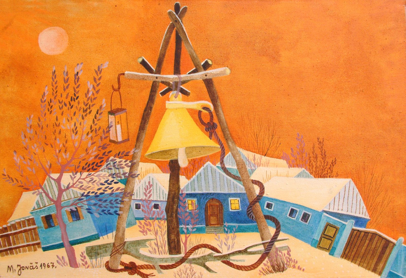 Martin Jonas, Seosko zvono,  35x52, 1967. god..jpg